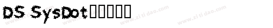 DS SysDot字体转换